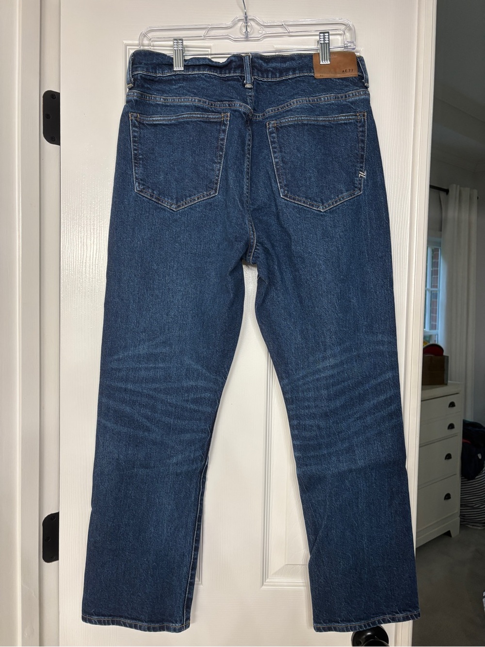 American Eagle Outfitters Straight Leg Jeans - Dark Blue - Picture 3 of 4